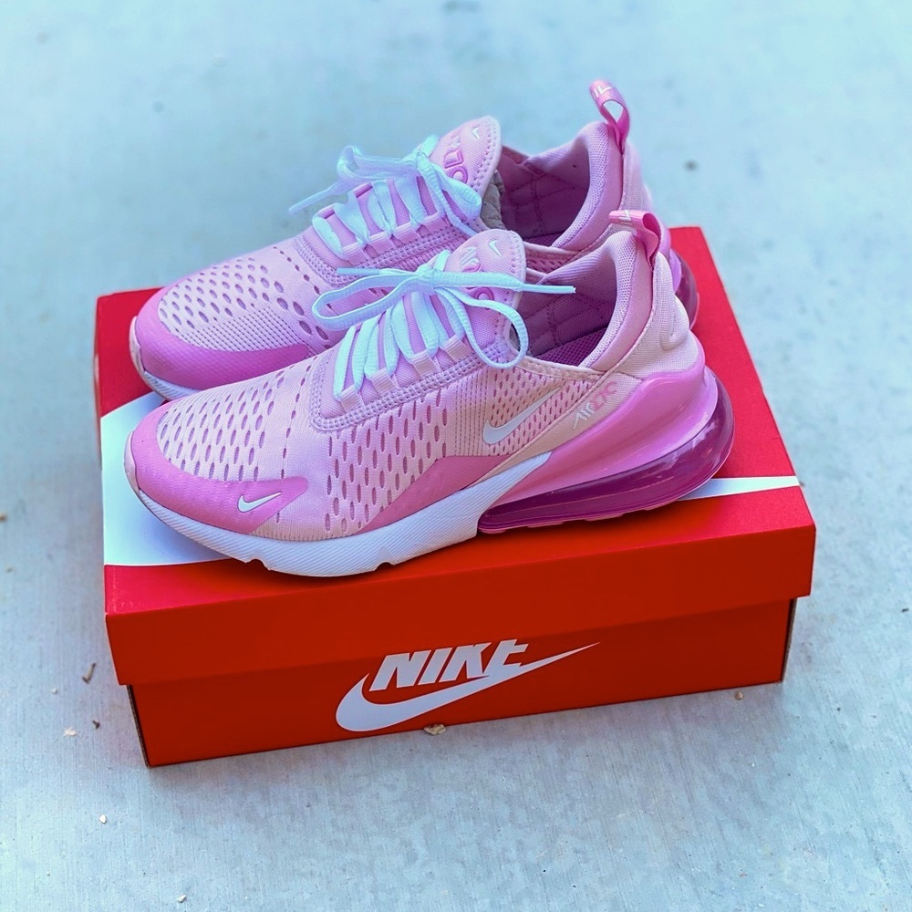 Nike Air Max 270 GS Cute Kids Pink Sneakers  💕